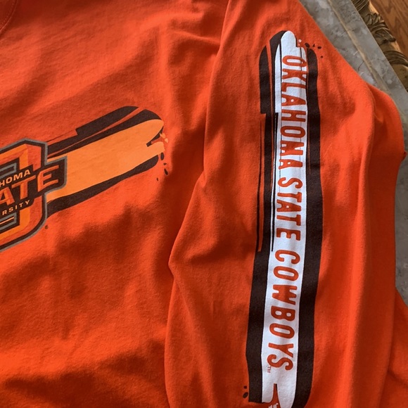 Oklahoma State University Mens Long Sleeve Starter T-Shirt. - Picture 6 of 11